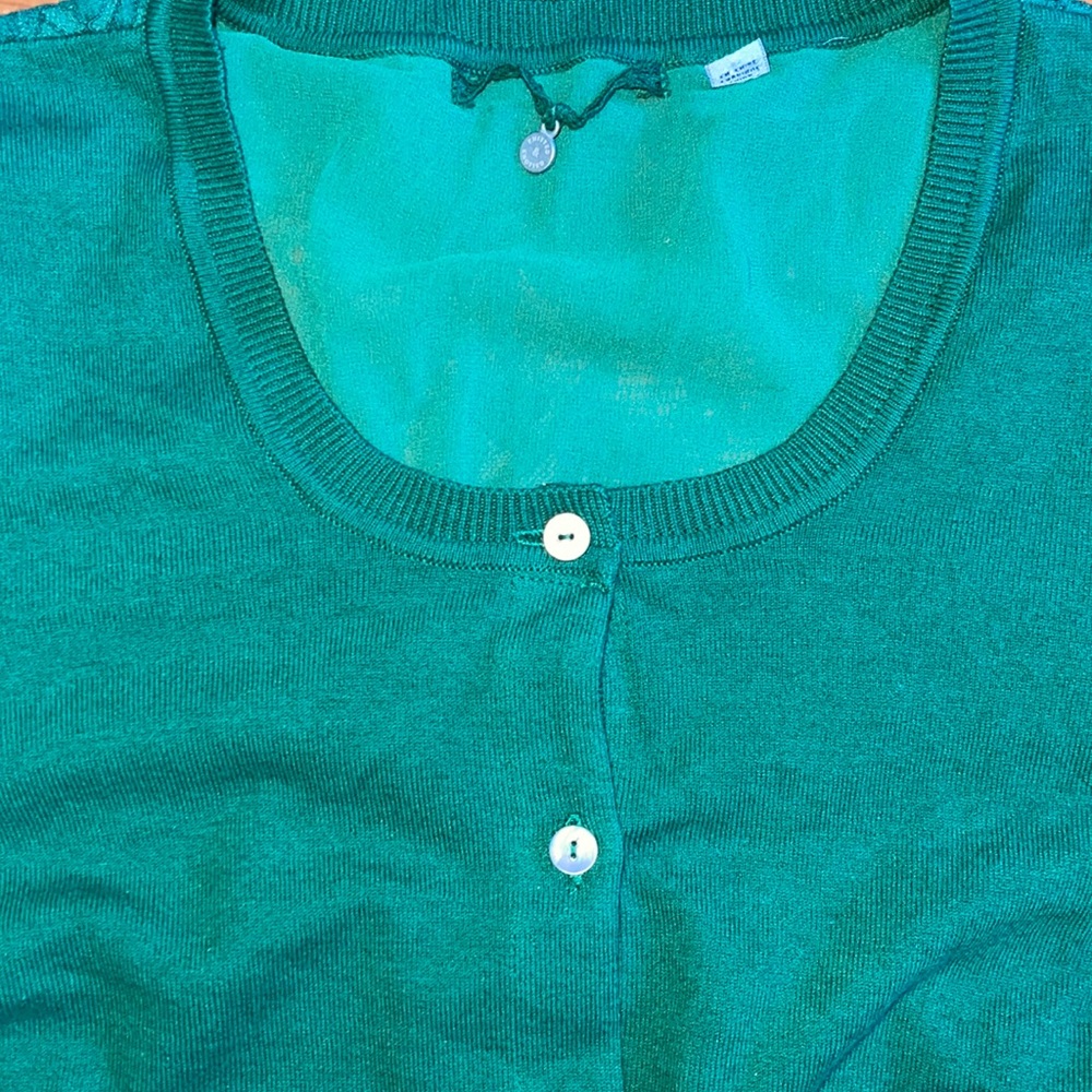 Anthropologie cardigan with lace back